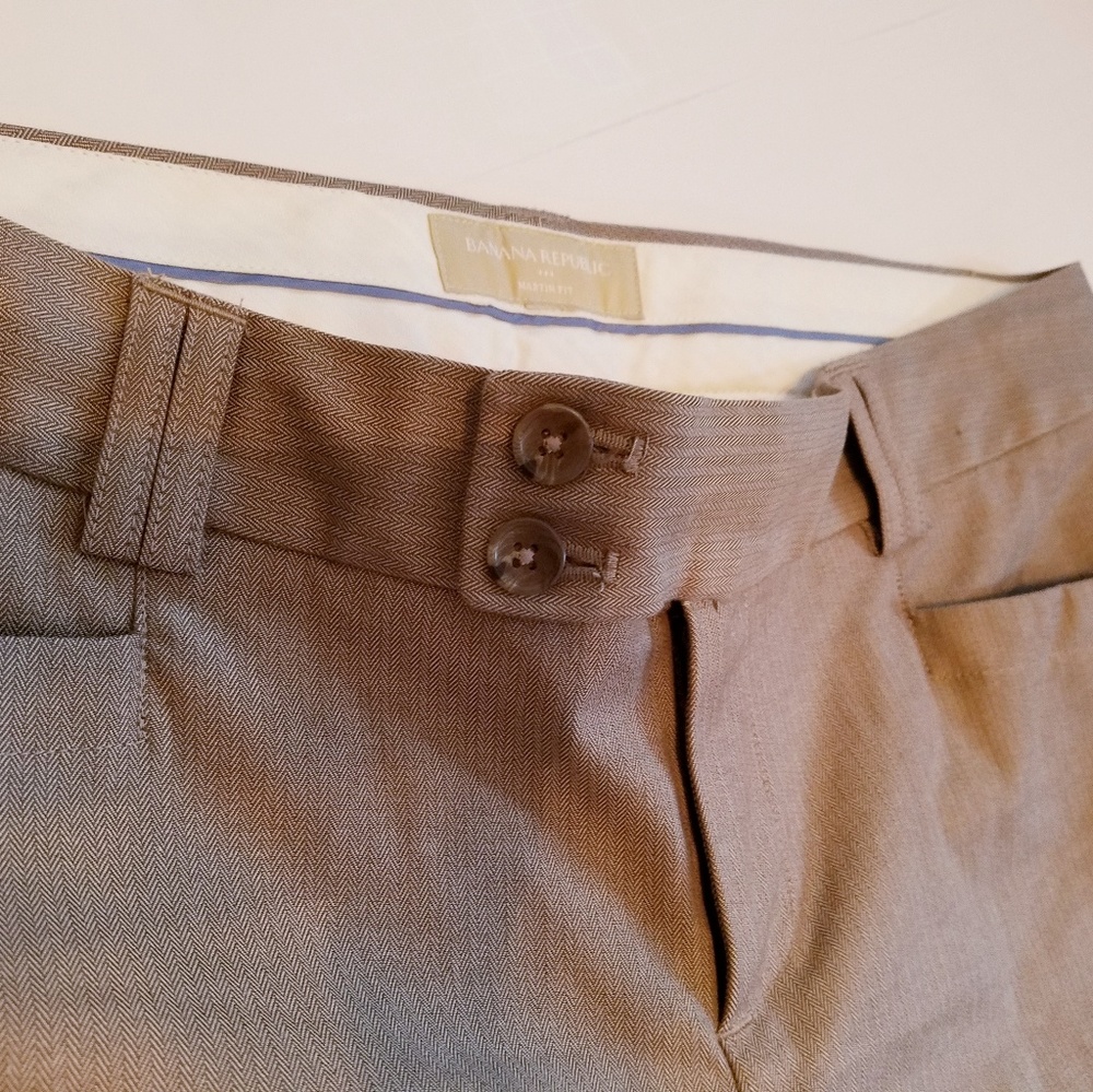 Banana Republic Herringbone Dress Pants Petite